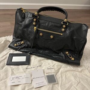 Authentic Balenciaga work bag gray